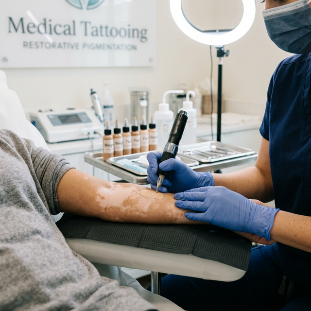 Medizinische Pigmentierung Camouflage